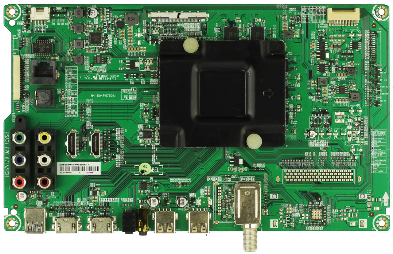 Sharp 215238 217978 Main Board LC-65P7002U