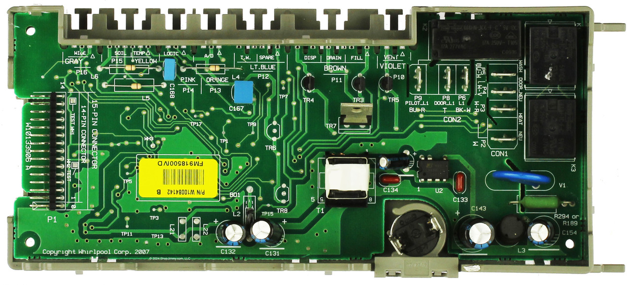 Whirlpool Dishwasher WPW10084142 W10084142 Control Board
