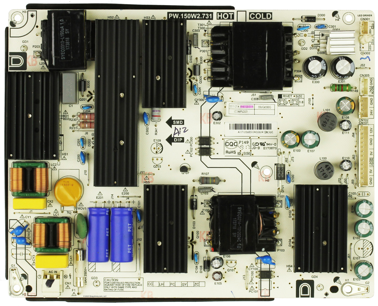 Haier 8142132010119 (PW.150W2.731) Power Supply for 55UG6550G 50UG6550G