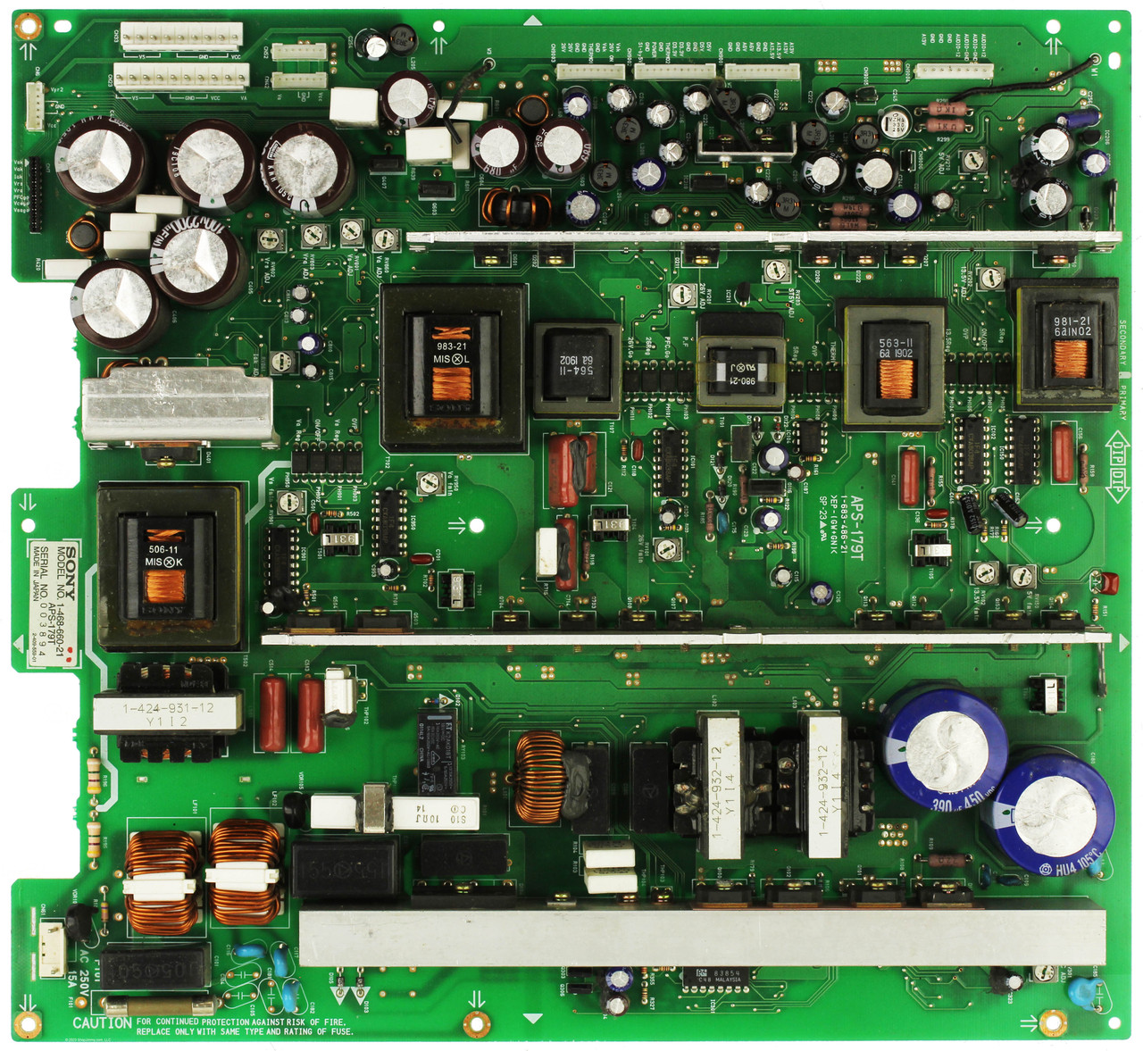 Sony 1-468-660-21 (APS-179T) Power Supply for KZ-42TS1U