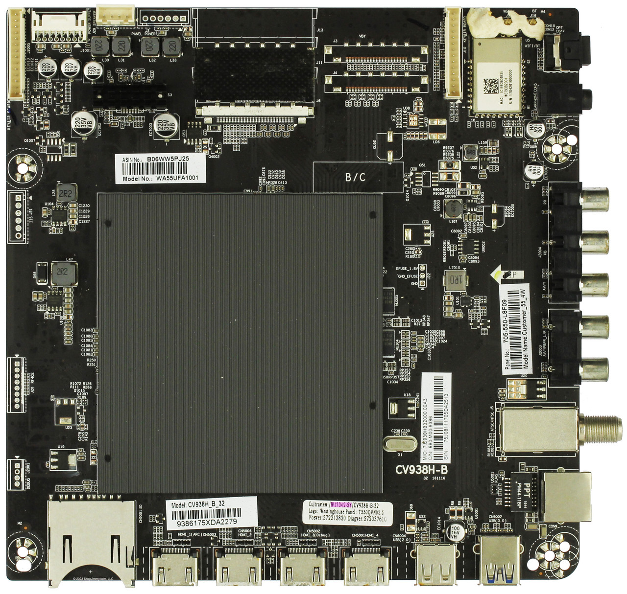 Westinghouse W17042-SY Main Board for WA55UFA1001