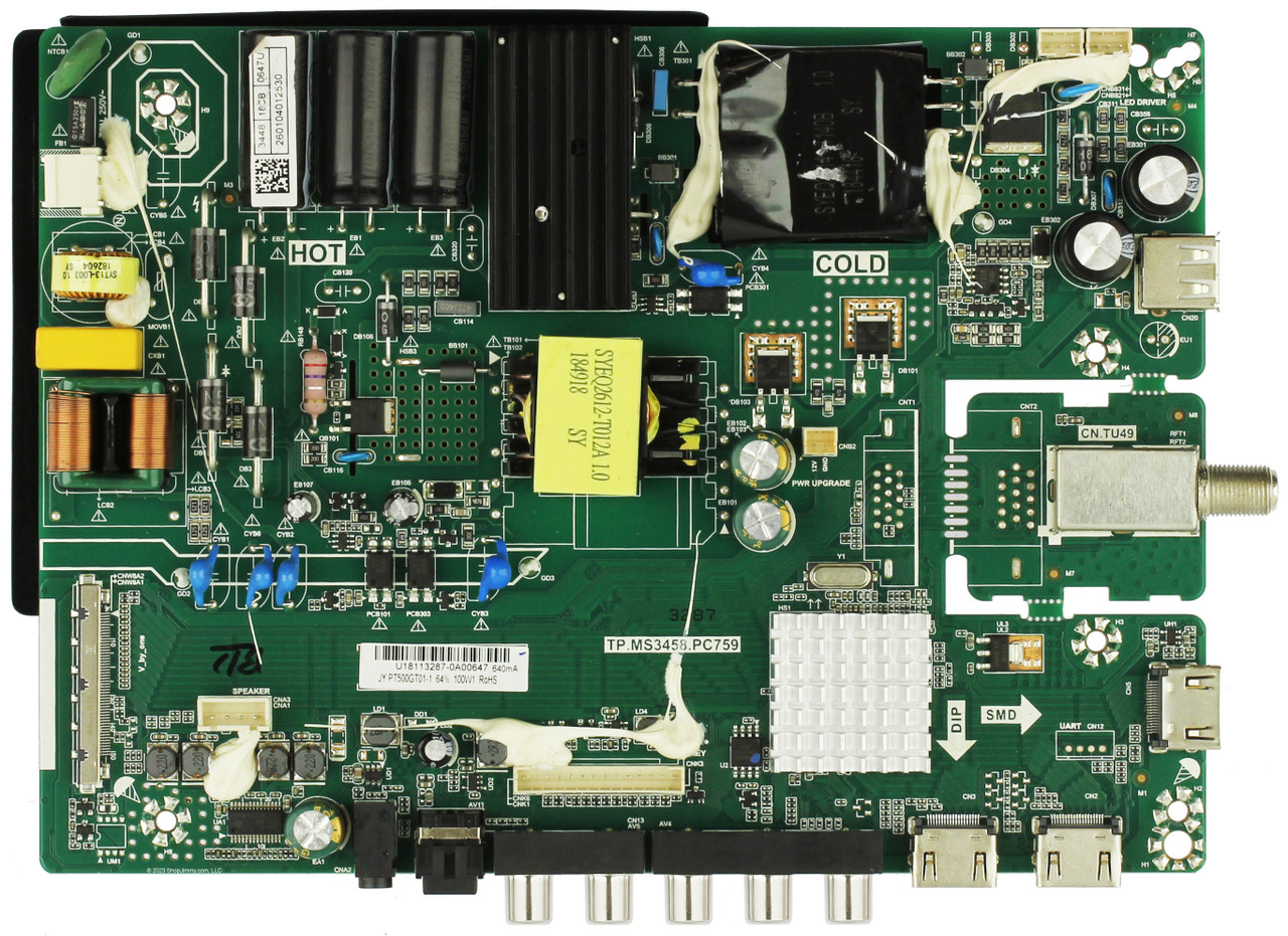 Main Board / Power Supply TP.MS3458.PC759 260104012530