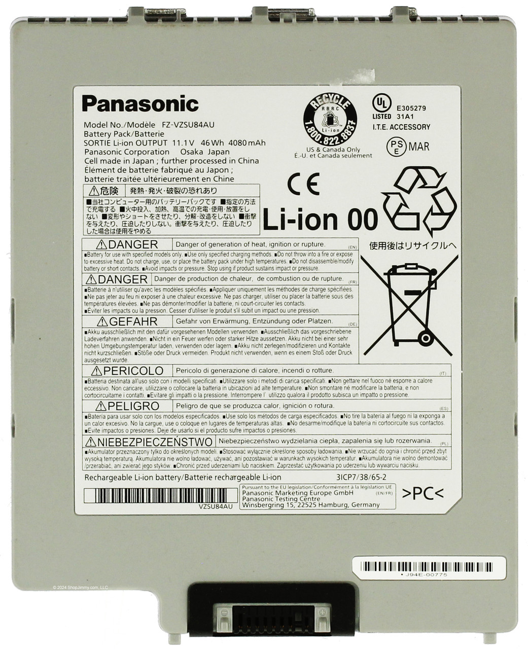 Panasonic Battery FZ-VZSU84AU for Medical Equipment