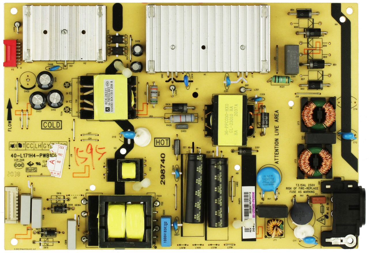 TCL 08-L171HD2-PW200AE Power Supply Board/LED Driver
