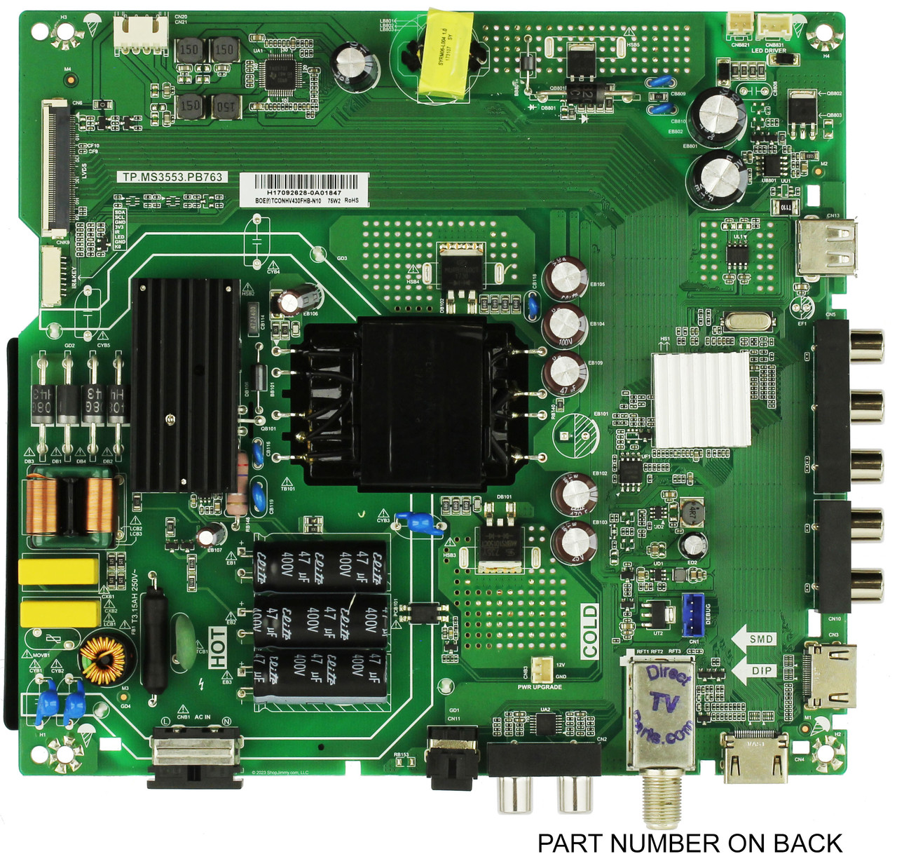 Vizio 3200392504 Main Board for D43N-E4 (LHBFVNKT)
