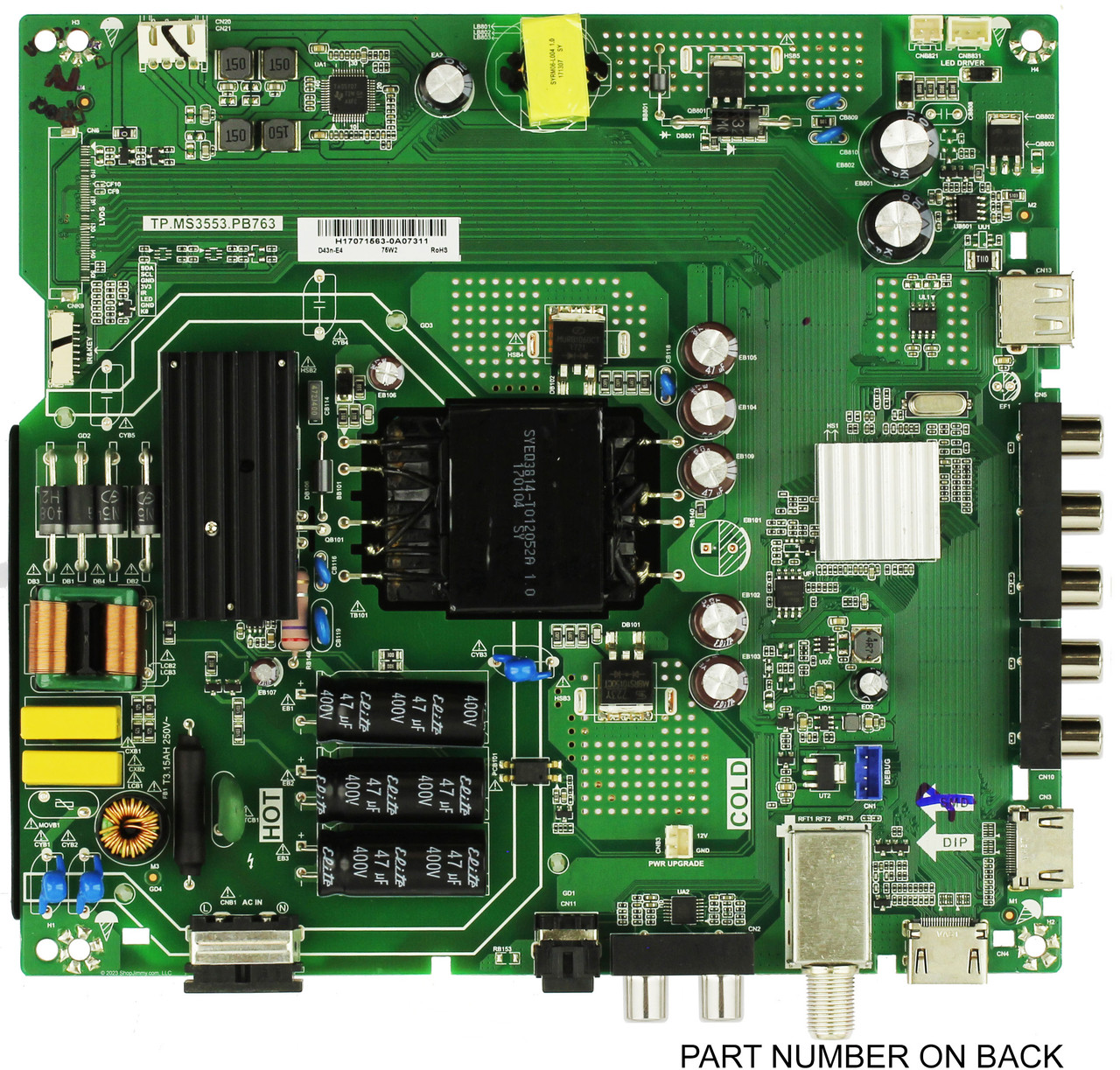 Vizio 3200348801 Main Board for D43N-E4
