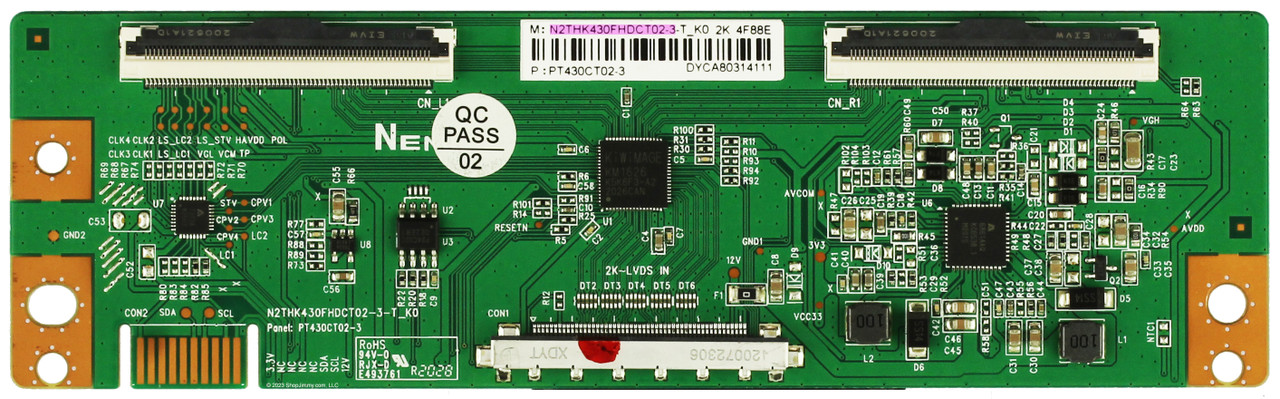 Sceptre PT430CT02-3 N2THK430FHDCT02-3 42-Inch T-Con Board