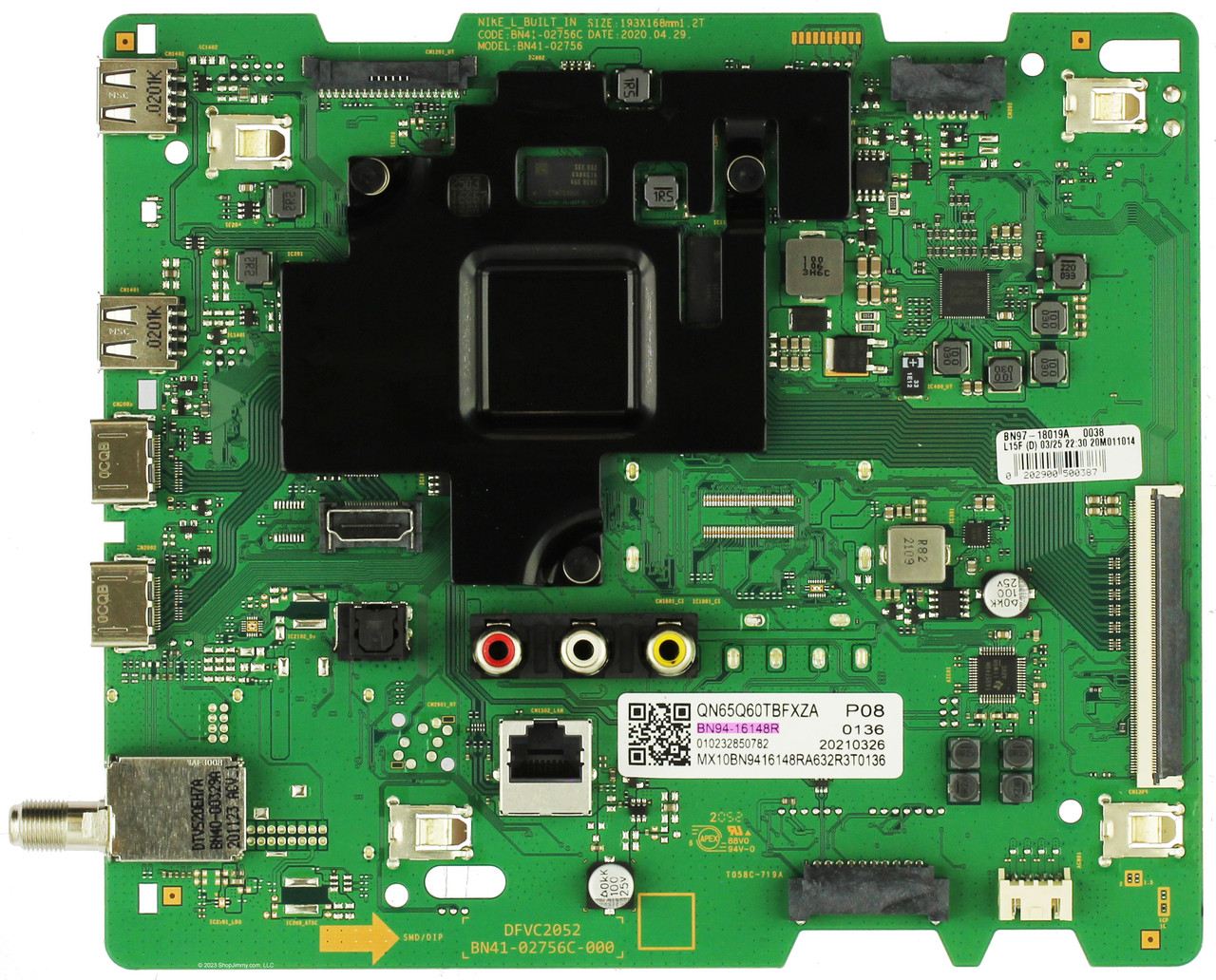 Samsung BN94-16148R Main Board for QN65Q60TBFXZA (Version UC03)