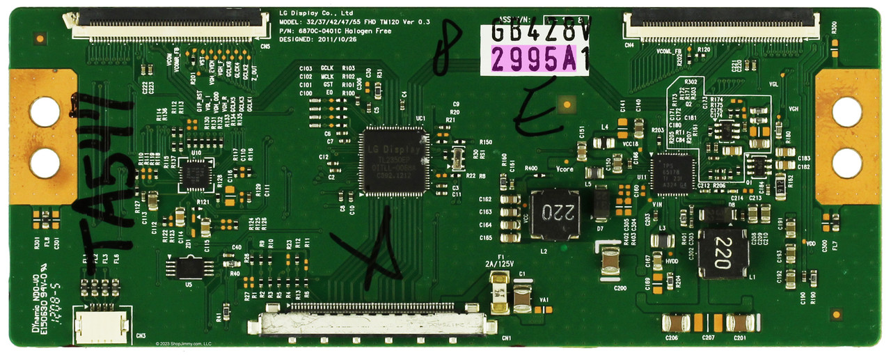 Toshiba 6871L-2995A (6870C-0401C) T-Con Board 47L6200U