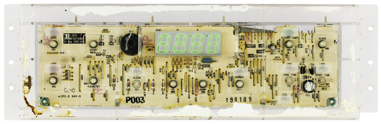 GE Oven WB27K10243 Control Board - No Overlay