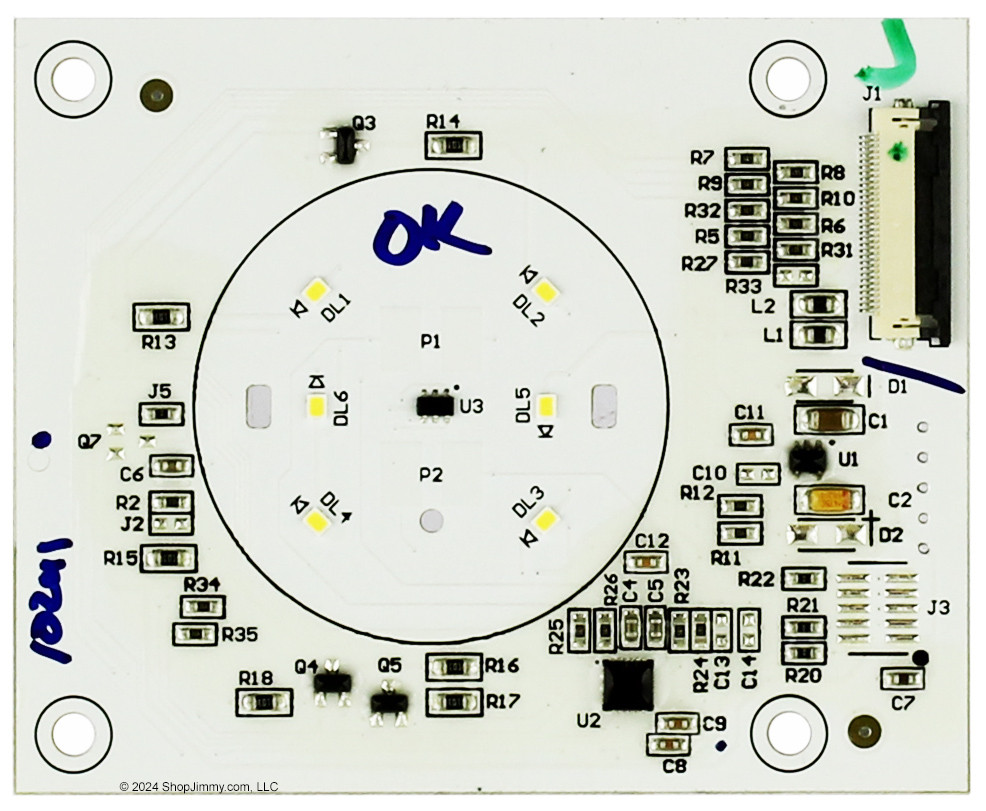 Whirlpool Washer YS344KNB1A02 P34401A2Z LED Touch Sensor