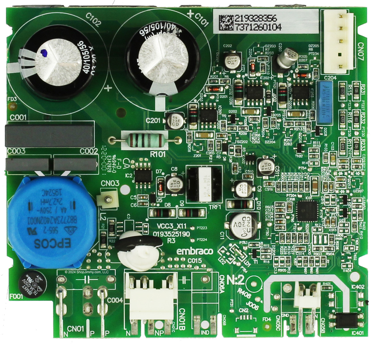 GE Refrigerator 219328356 Main Board