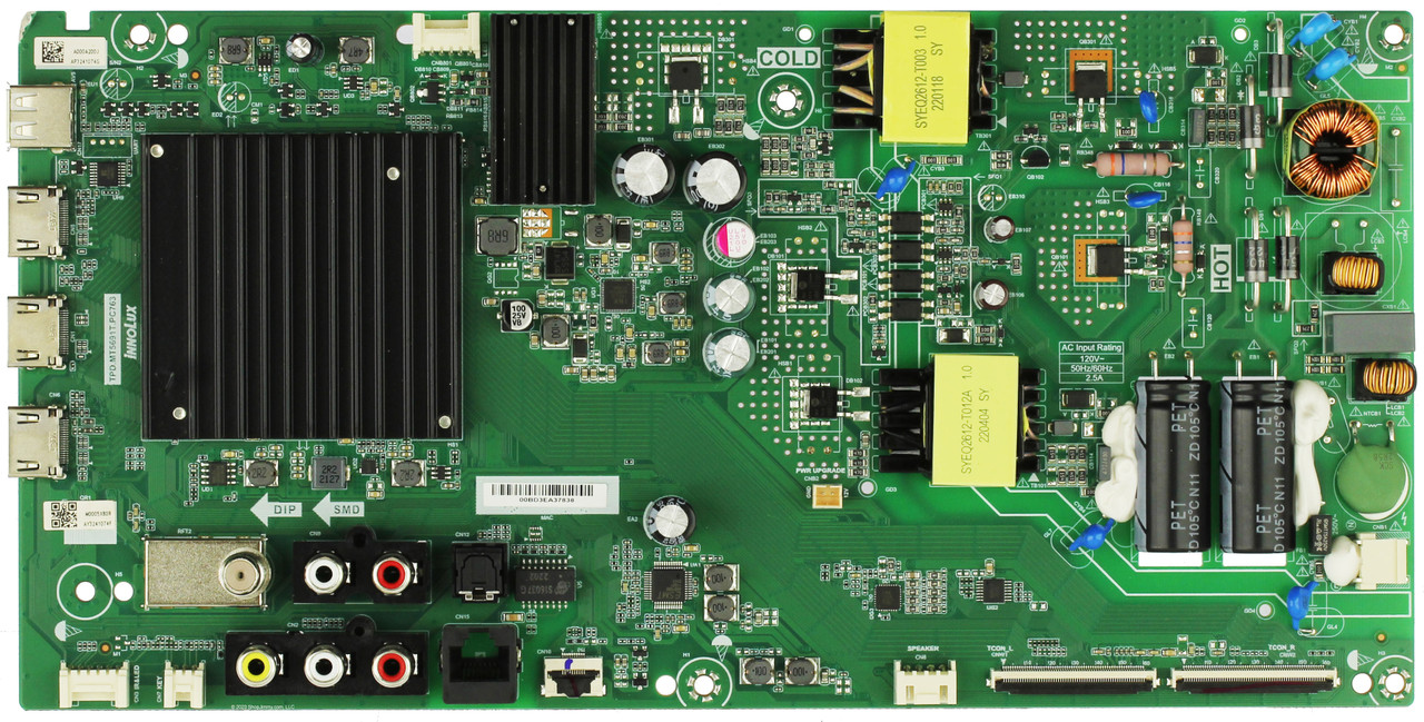 Vizio 6M03A000A200J Main Board/Power Supply V505-J09 LINIF9TY