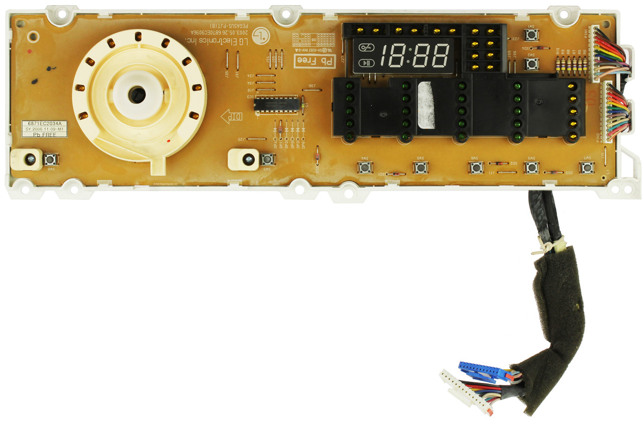 LG 6870EC9096A Washer Display Board