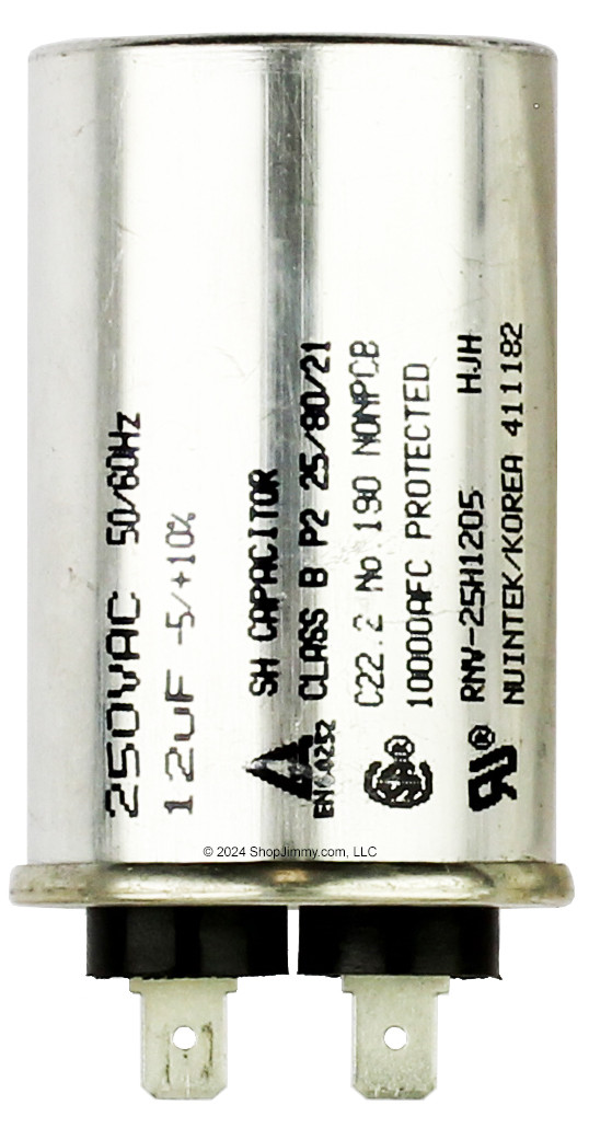 WHIRLPOOL Condensatore 10µF 475V DUCATI FLC | Ricambio Originale Per Lavatrici E Asciugatrici | Altezza 72mm, Diametro 35mm