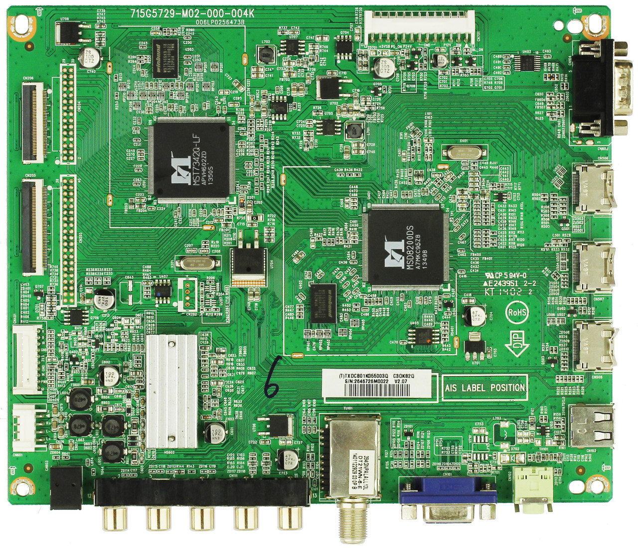 NEC 756TXDCB01K055 Main Board for E554