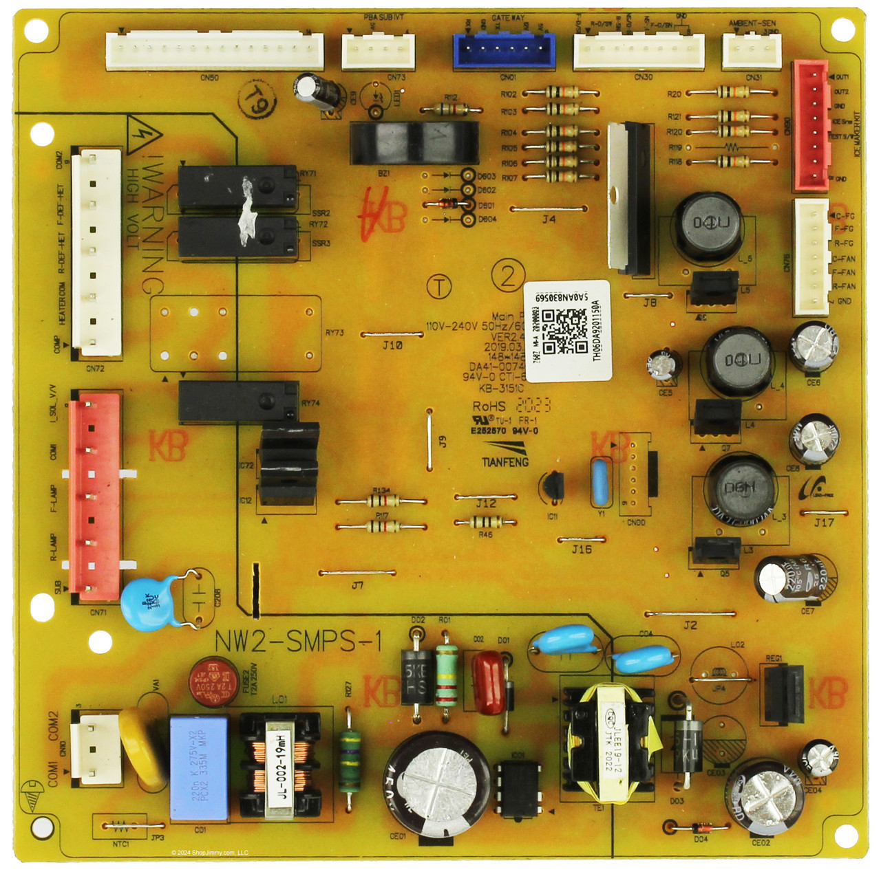Samsung Refrigerator DA92-01150A Main Board