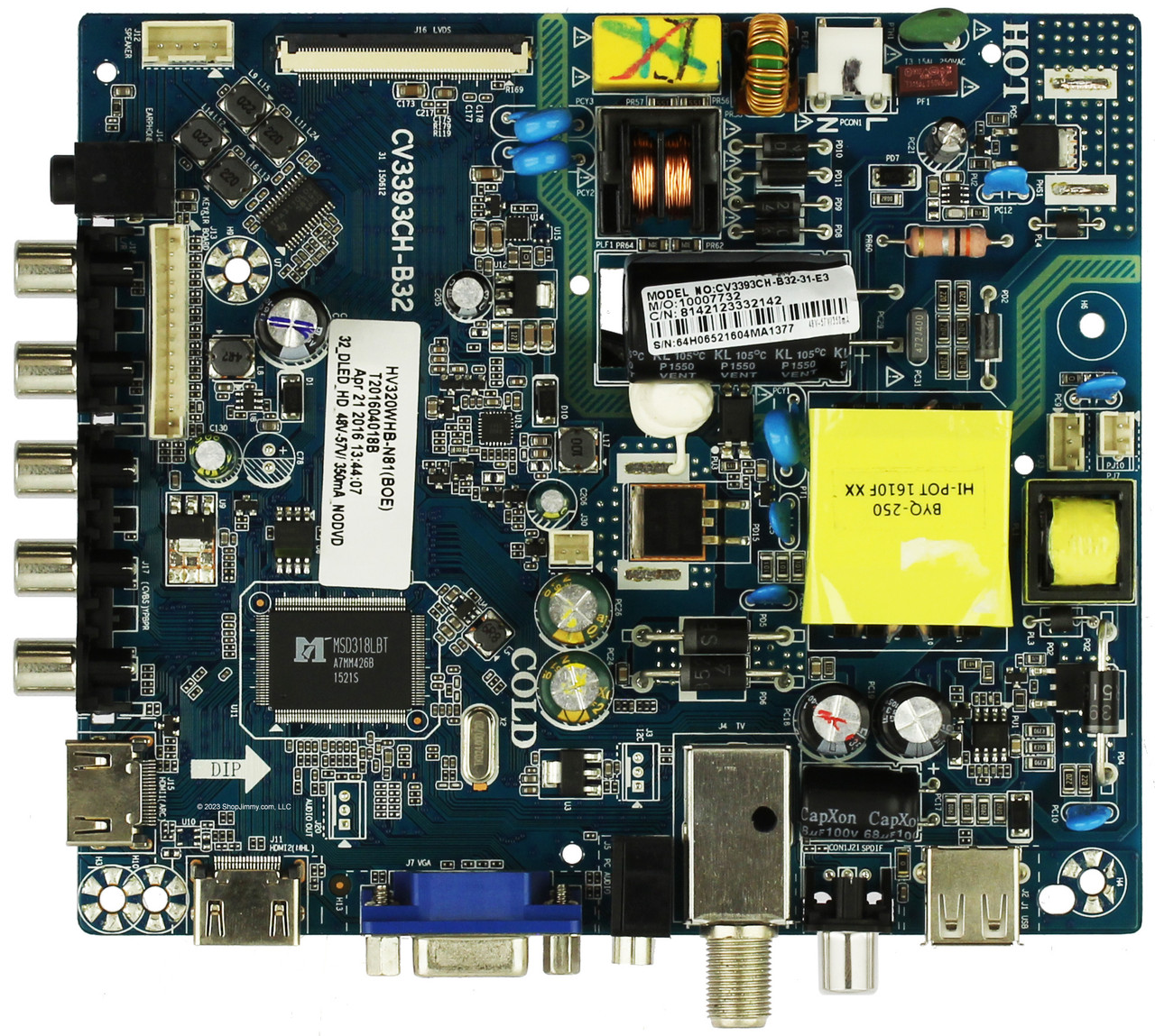 Proscan 8142123332142 Main/Power Supply Board for PLDED3273A