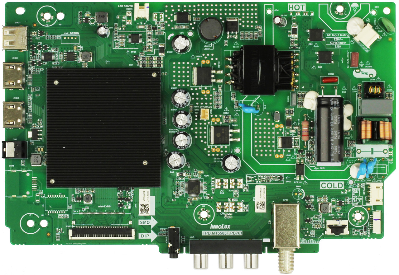 Vizio 6M03A0009M00V Main Board Power Supply for D32H-J09 (LINID3SY Serial)