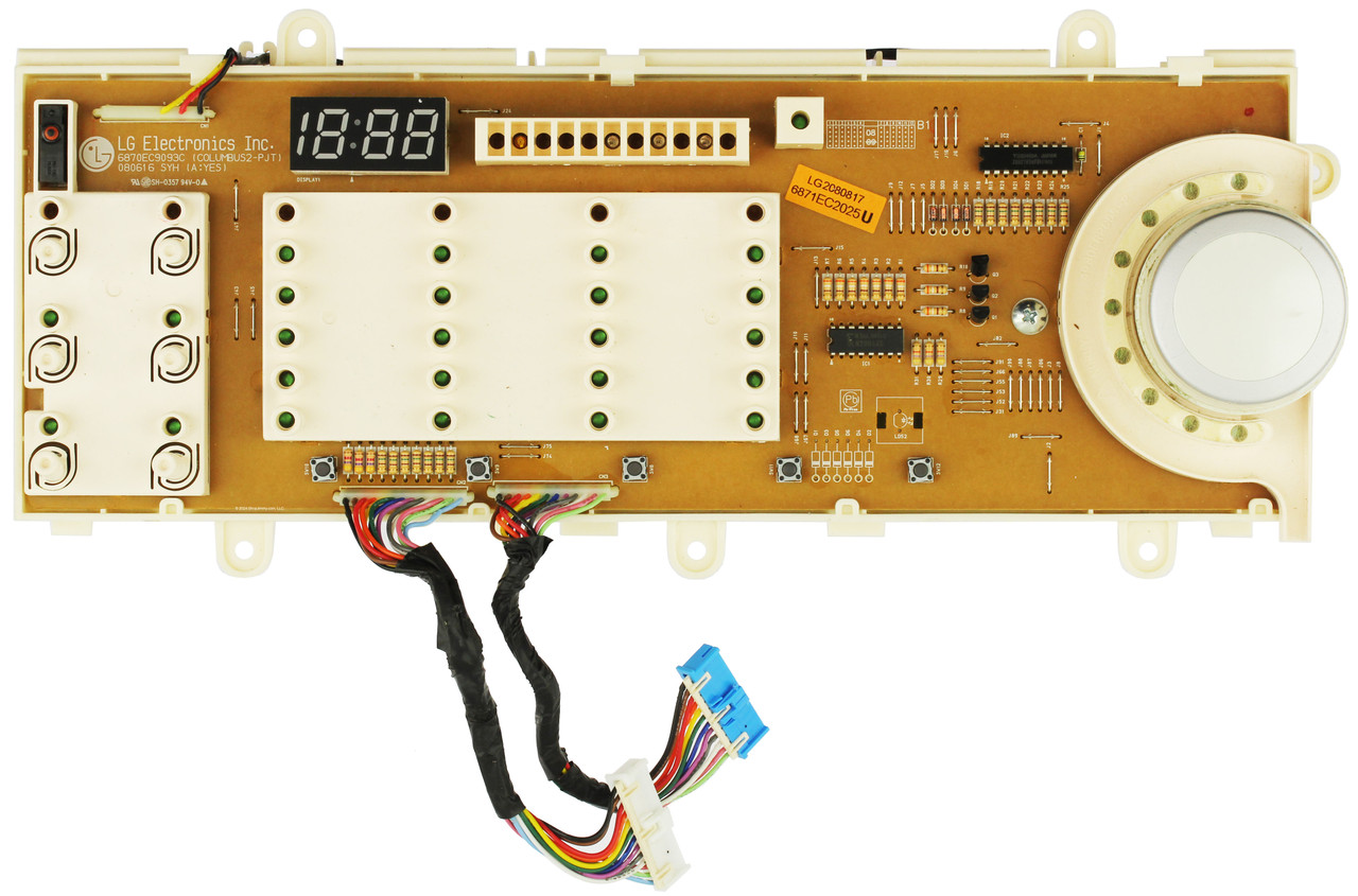 LG Dryer 6871EC2025U/EBR33640909 Display Board Control Board Union