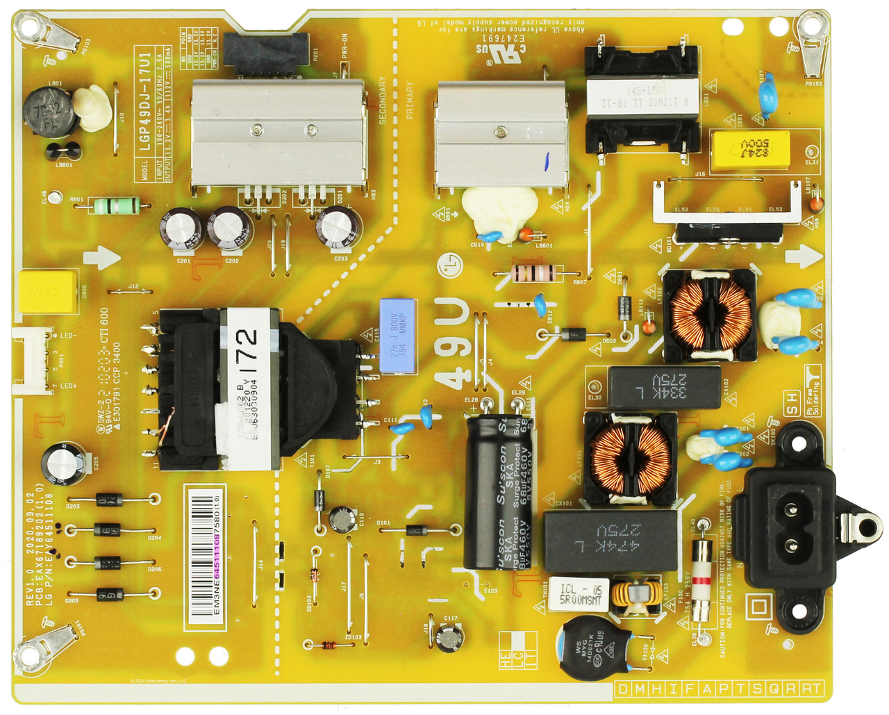 LG EAY64511108 Power Supply/LED Driver Board