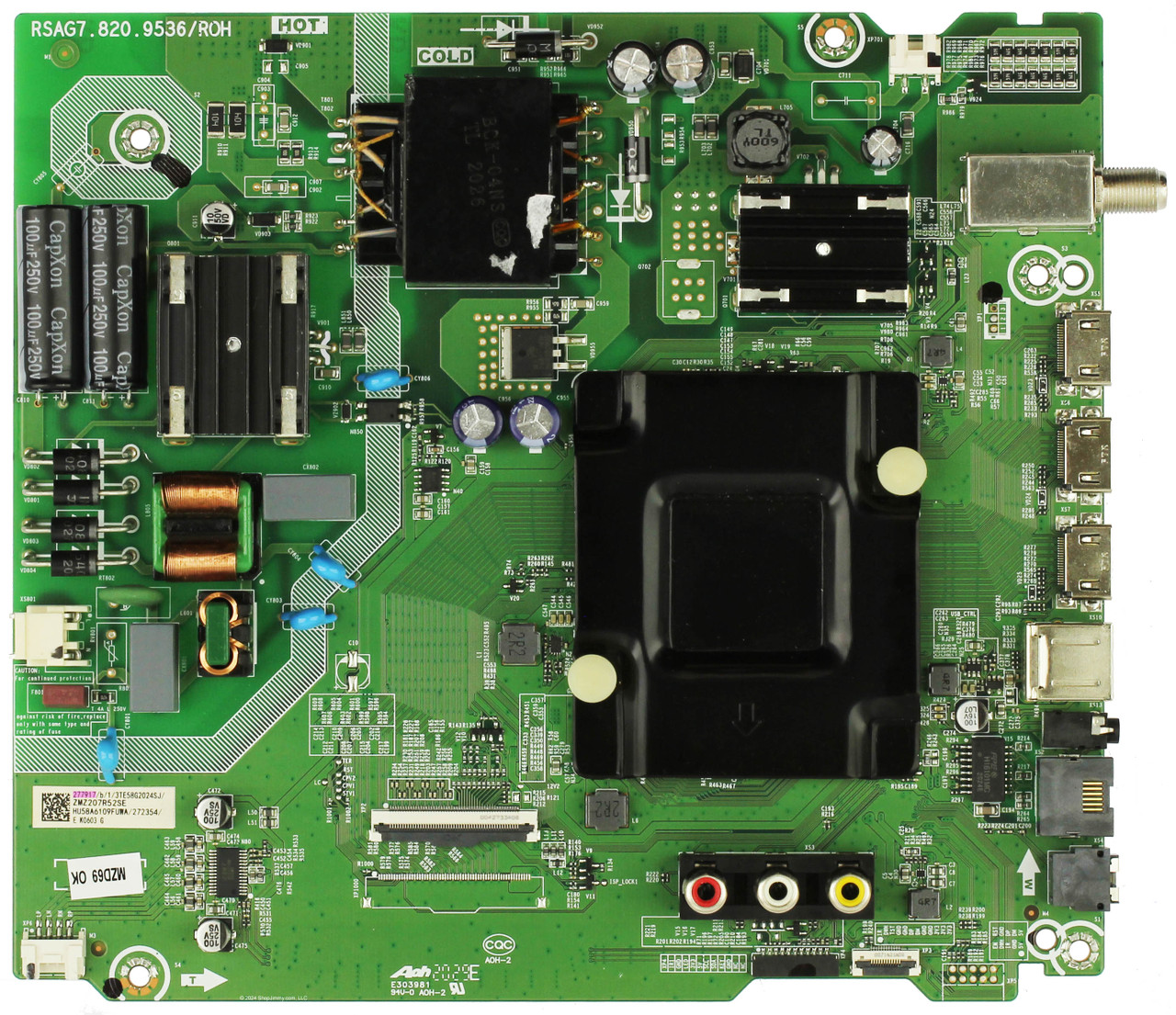 Hisense Main Board/Power Supply 277917 272354 58H78G