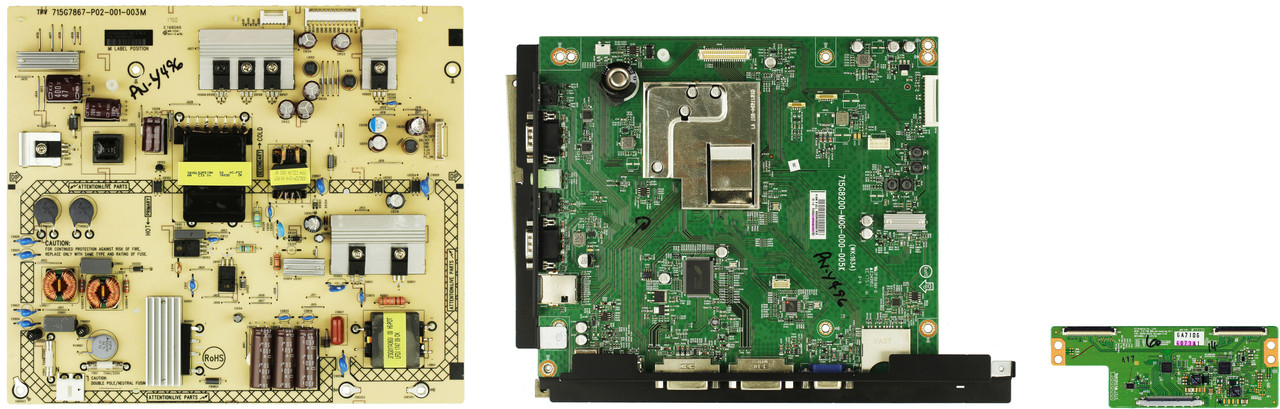 Sharp PN-Y496 Complete Digital Signage Commercial Monitor Parts Kit -Version 1