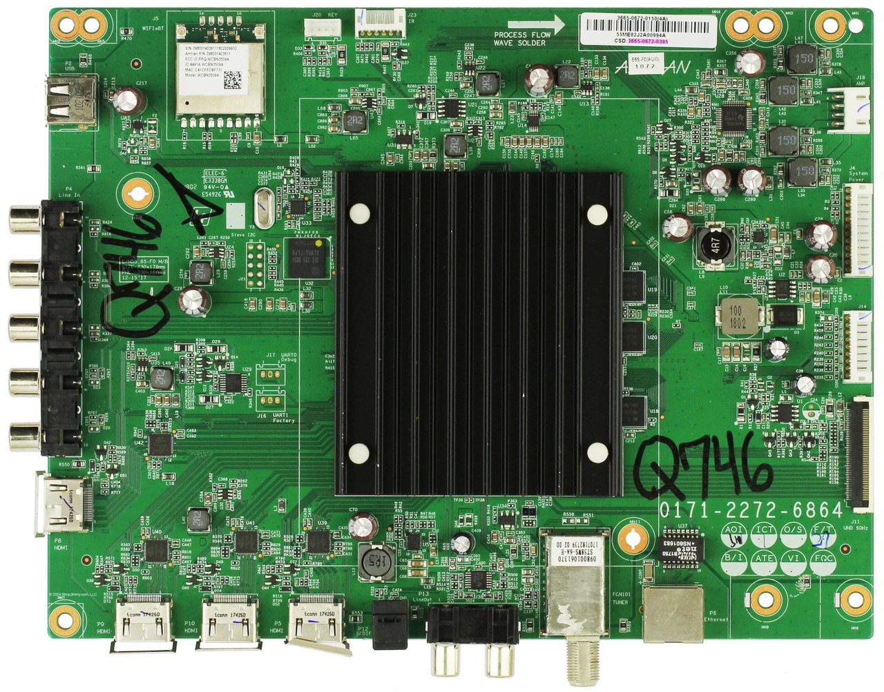 Vizio 3665-0672-0395 Main Board for E65-F0