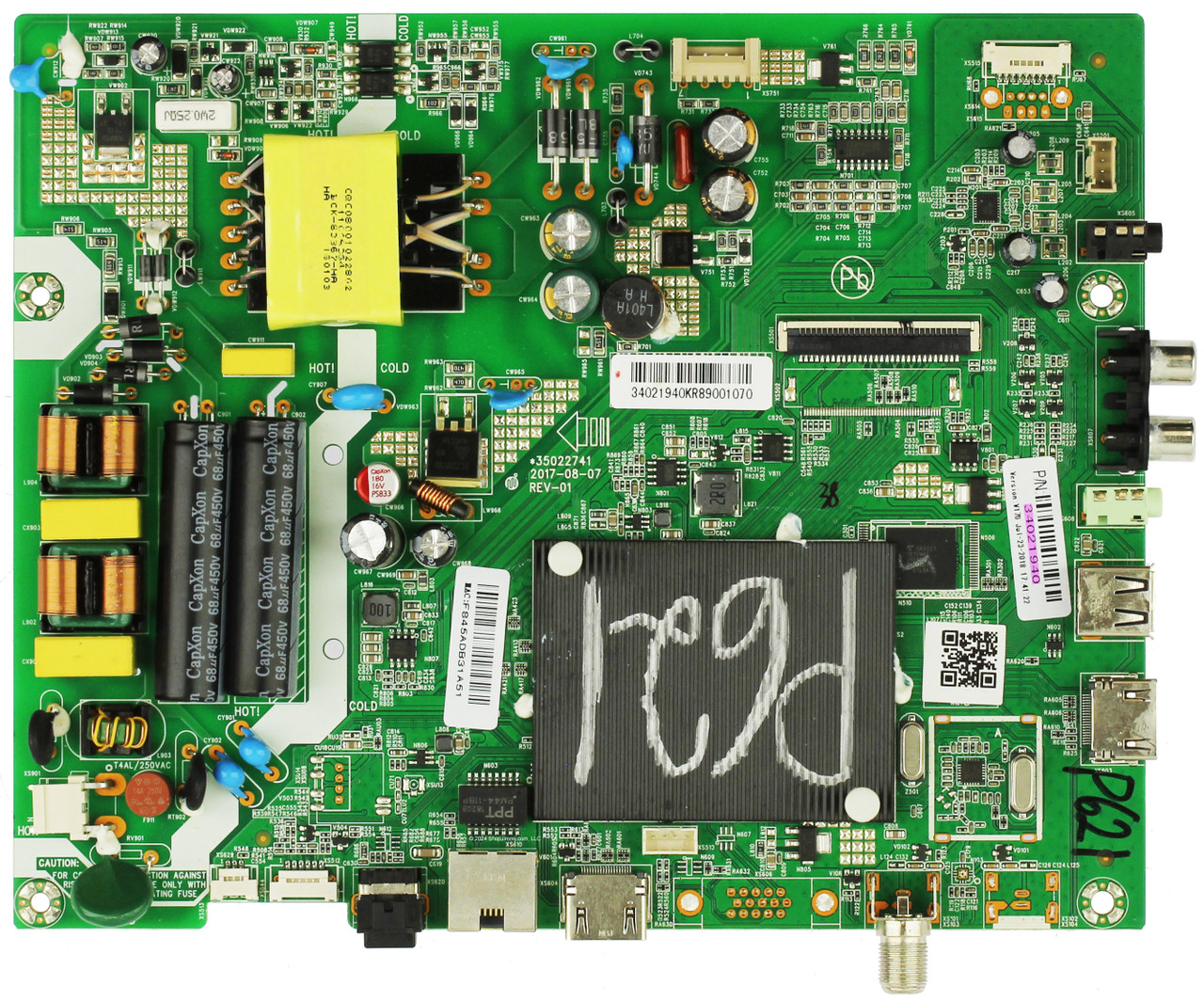 Polaroid 34021940 Main Board/Power Supply Board for 32T2H