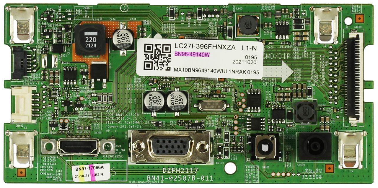 Samsung BN96-49140W Main Board for LC27F396FHNXZA