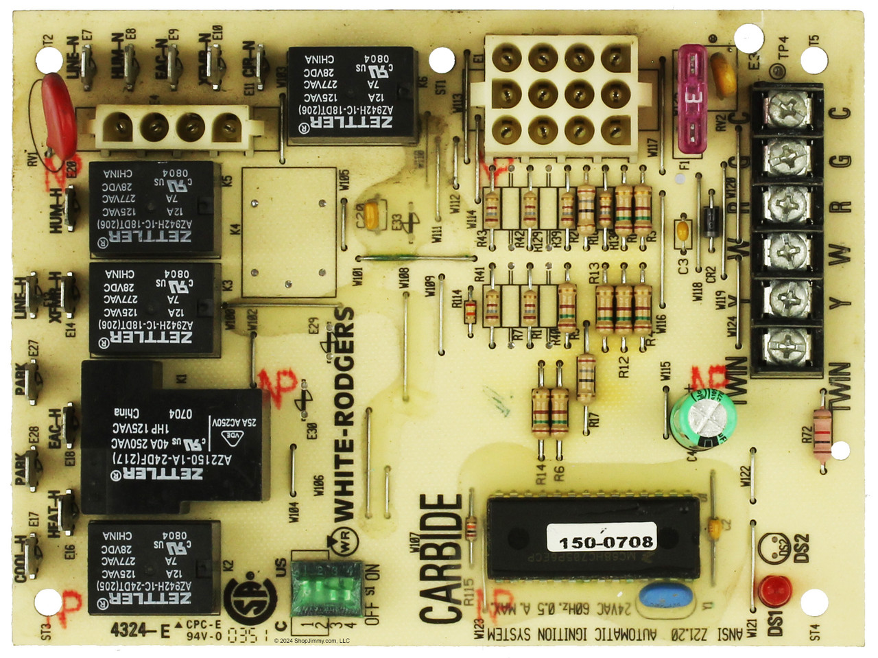 White Rogers 4324-E Furnace Control Board