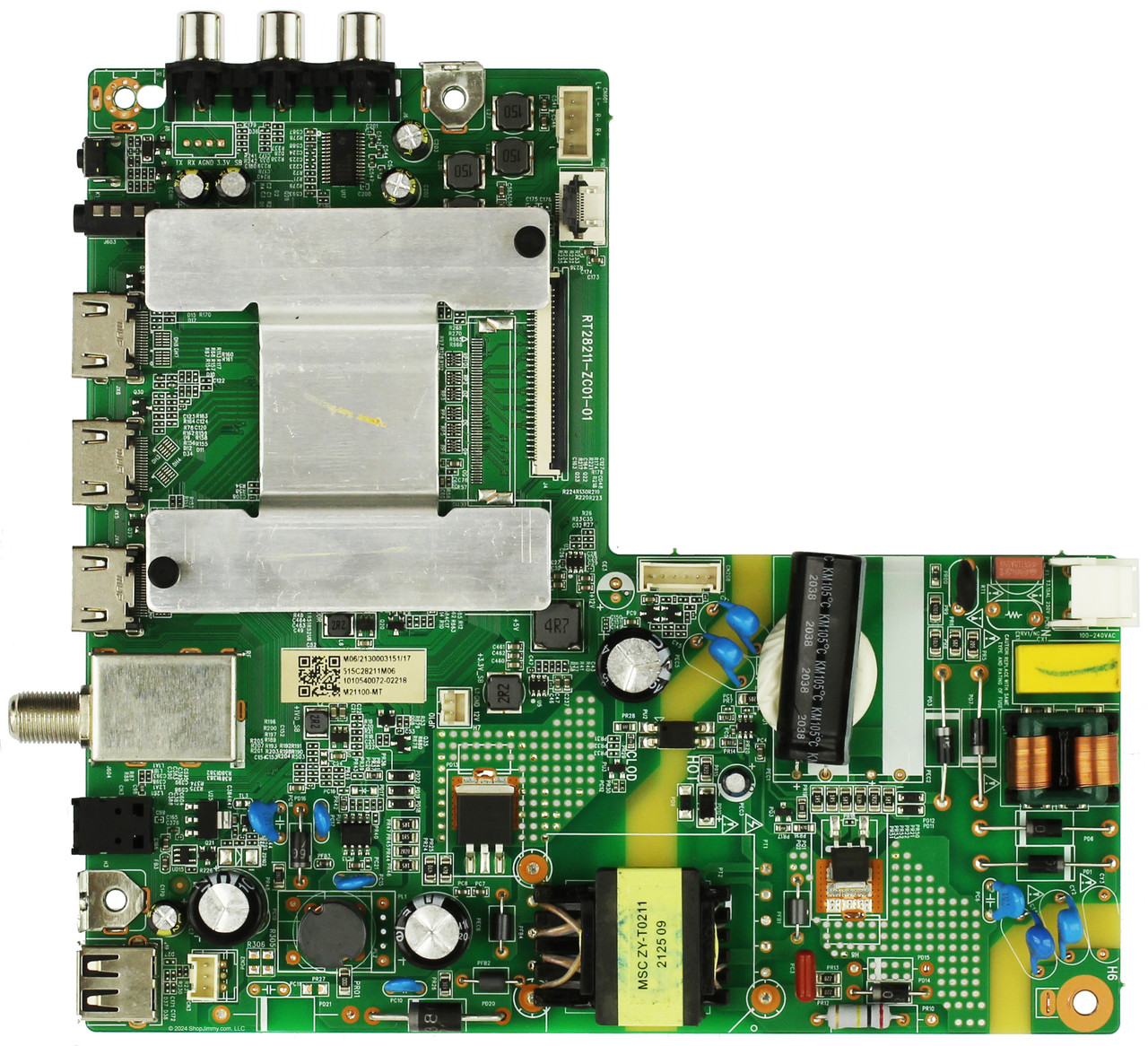 Onn 515C28211M06 M21100-MT Main Board / Power Supply for 100012589