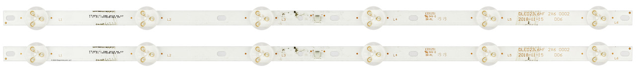 ONN DLED23.6HF 2X6 0002 LED Backlight Strips (2) ONA24HB19E02