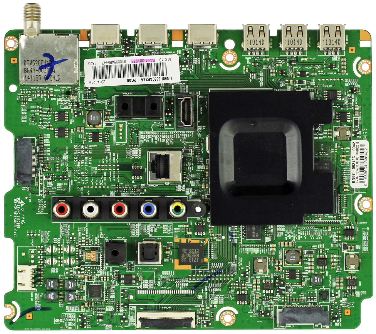 Samsung BN94-08193E Main Board for UN50H6350AFXZA