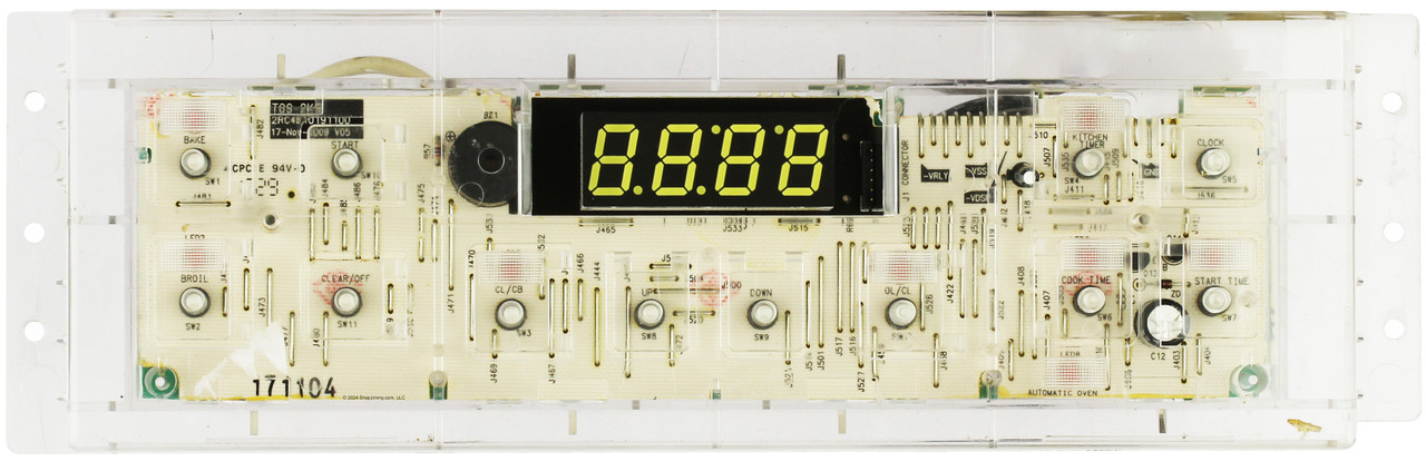 GE Oven WB27X29093 WB27T11485 Control Board - No Overlay