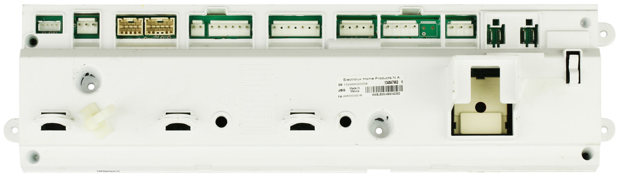 Electrolux Washer 134847962 User Interface Control Board