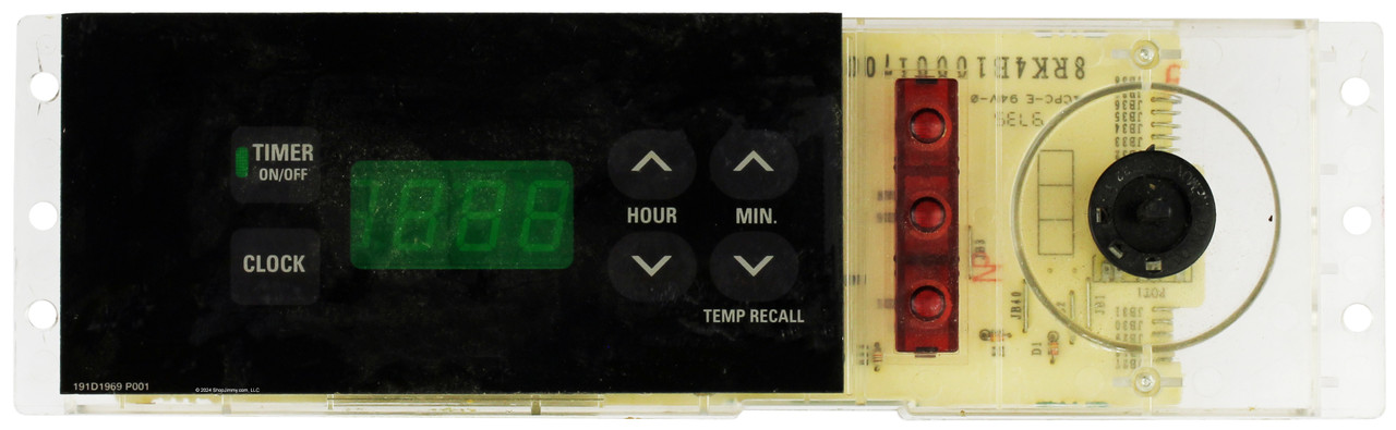 GE Oven WB27T10078 191D2037G001 Control Board  - Black Overlay