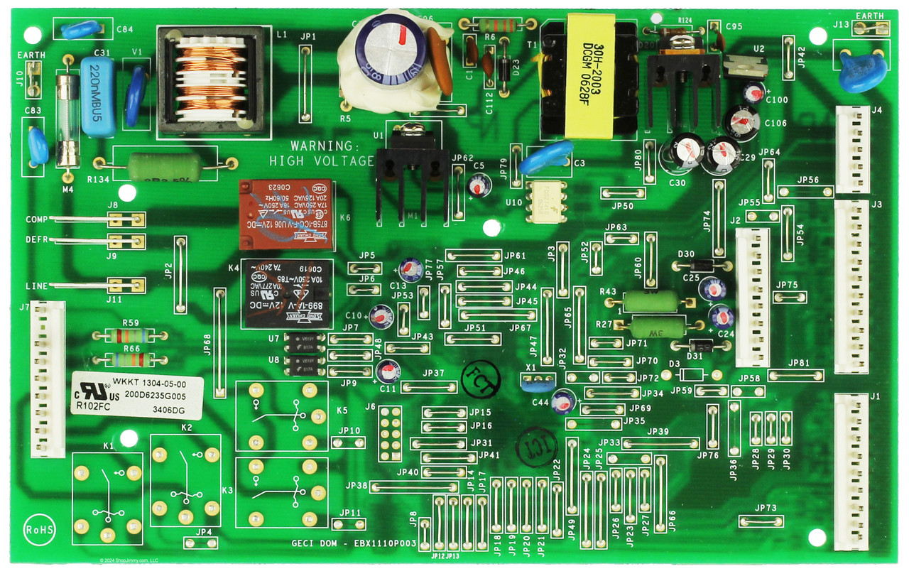 GE Refrigerator 200D6235G005 Main Control Board Assembly