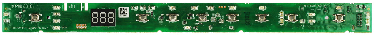 GE Dishwasher 265D1468G403 Control Board