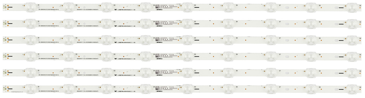 Hisense SVH650AT9 HD650H1U71-T0L1 LED Backlight Strips (6) 65RGE4