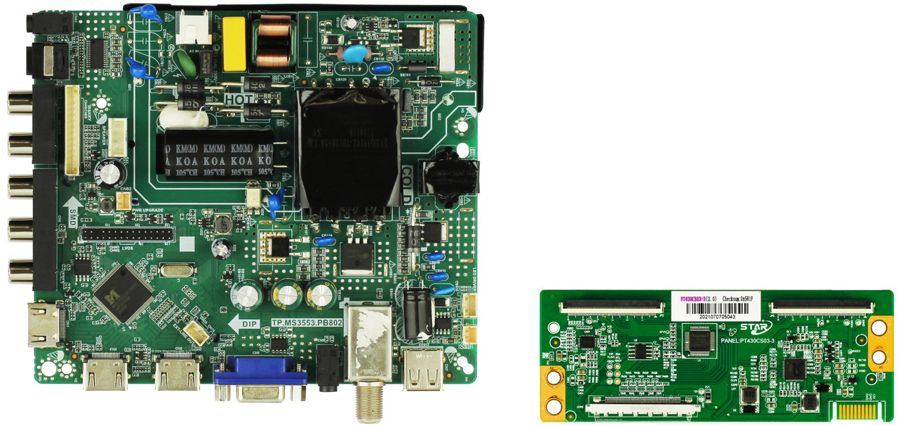 Sceptre KXTV53PB Complete LED TV Repair Parts Kit