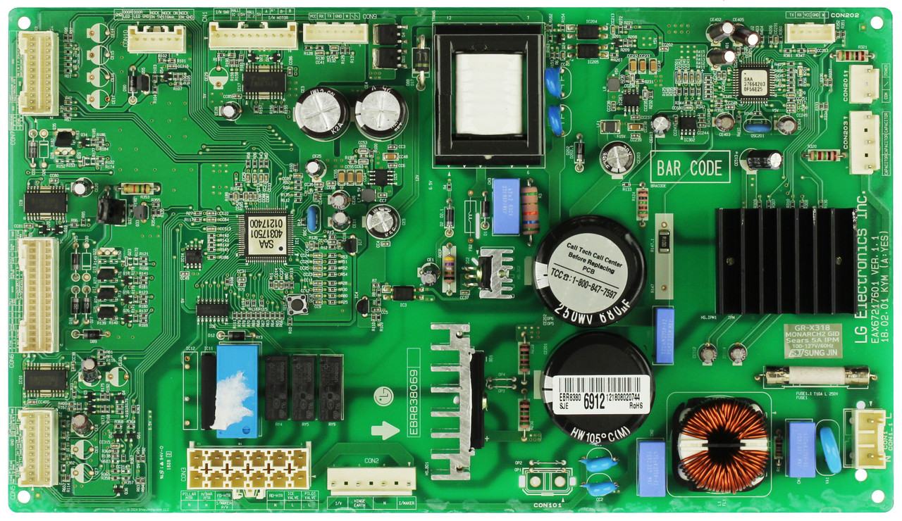 LG Refrigerator EBR83806912 Main Board