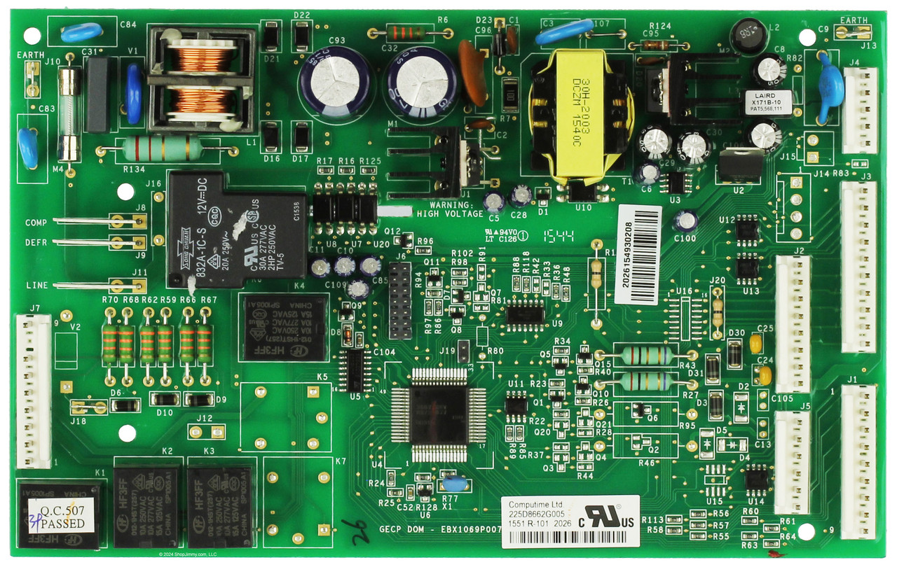 GE Refrigerator 225D8662G005 Main Control Board Assembly