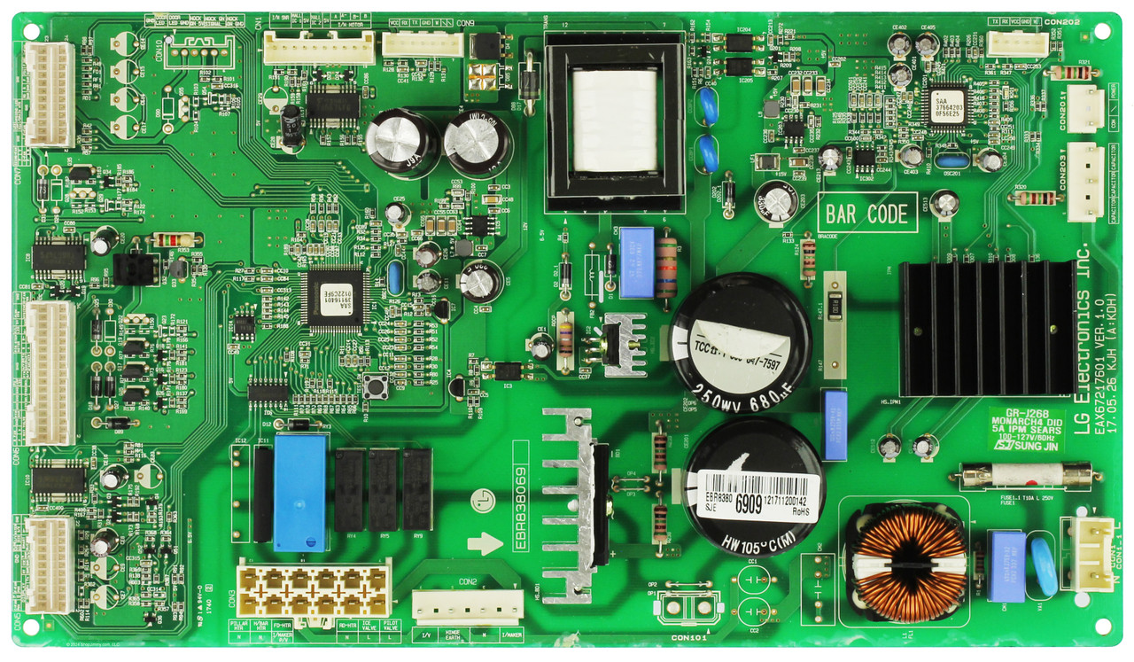 LG Refrigerator EBR83806909 Main Board