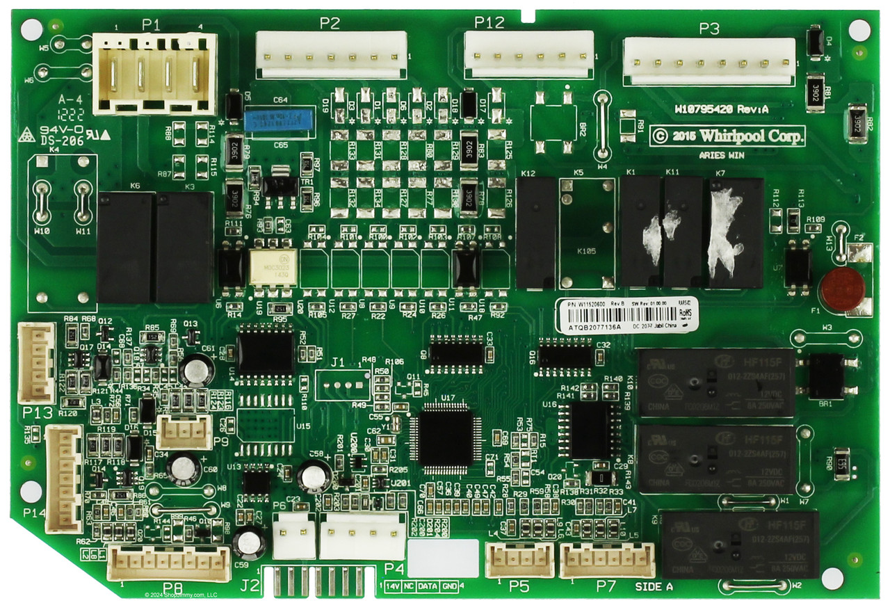 Whirlpool Refrigerator WPW11520600 W11520600 Control Board