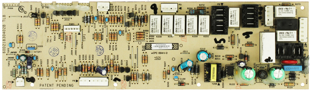 GE Washer 60D21830402B Control Board 