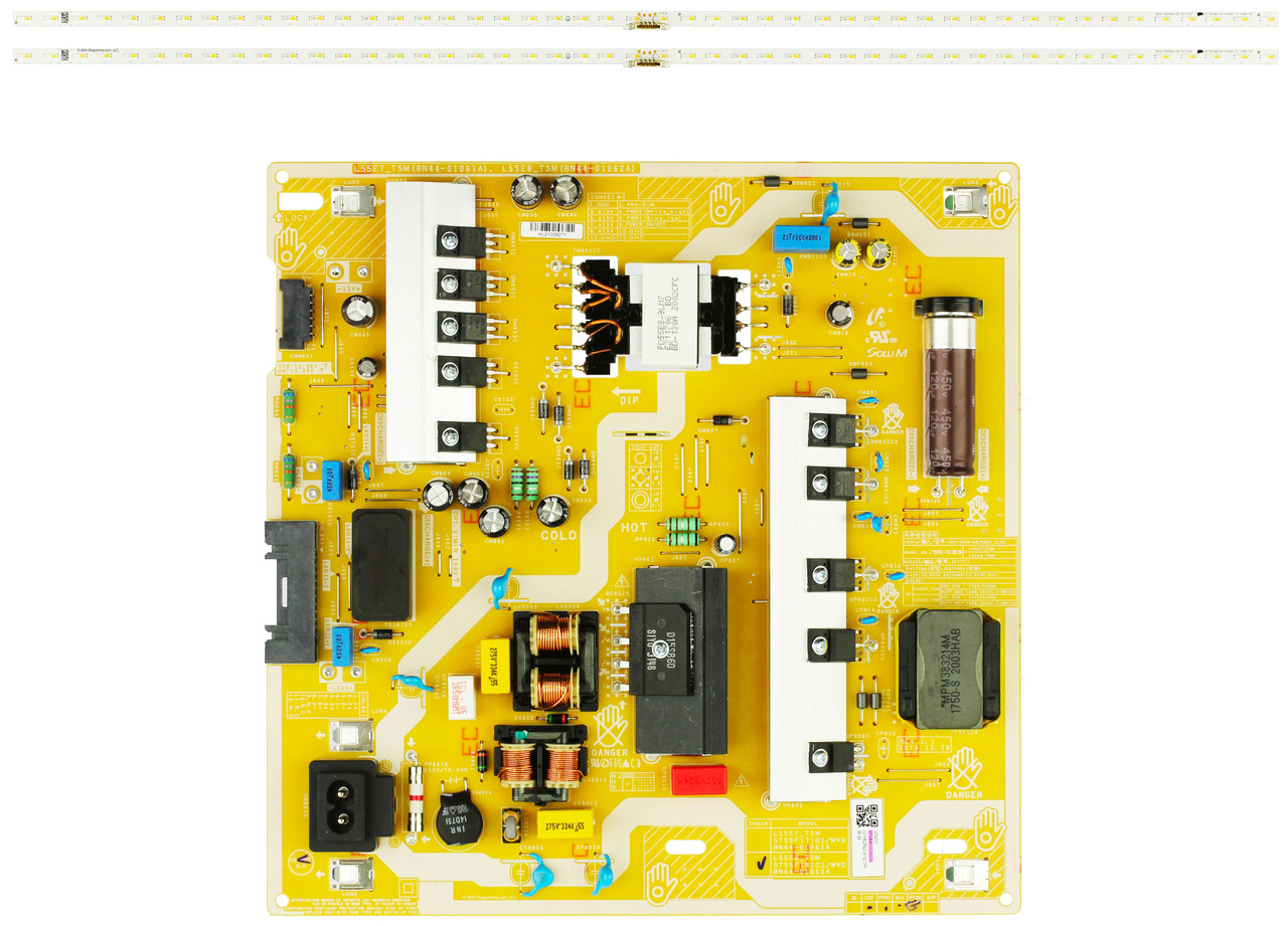 Samsung QN55Q7DTAFXZA Power Supply / LED Backlight Strips Bundle