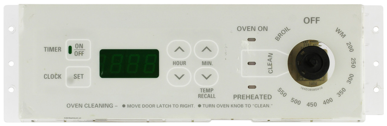 GE Oven WB27T10103 164D3762P003 Control Board  - Gray Overlay