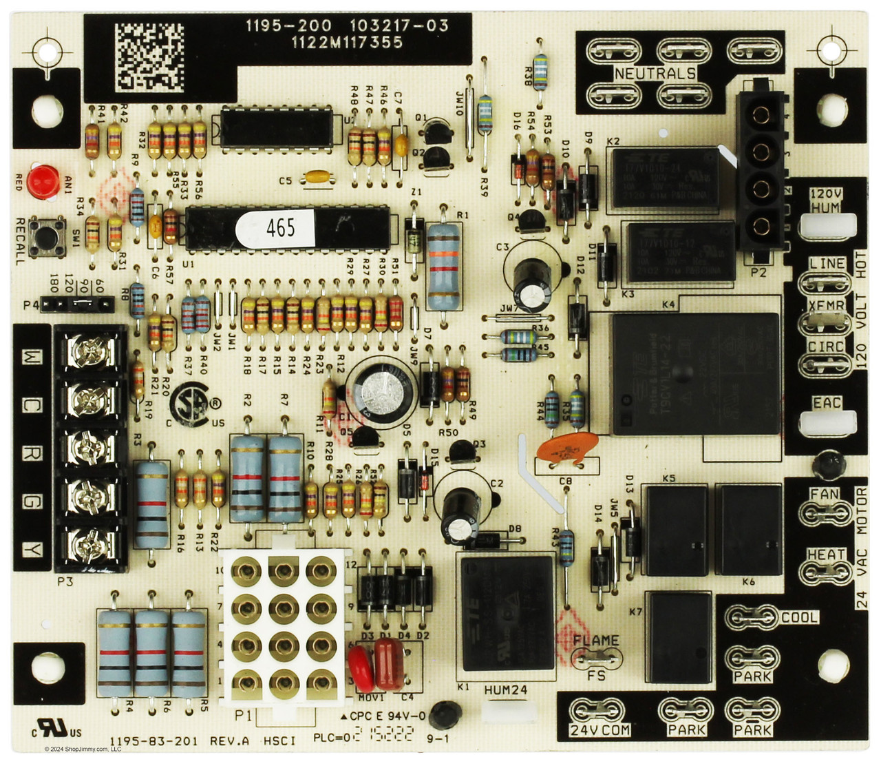 Lennox 103217-03 Control Board