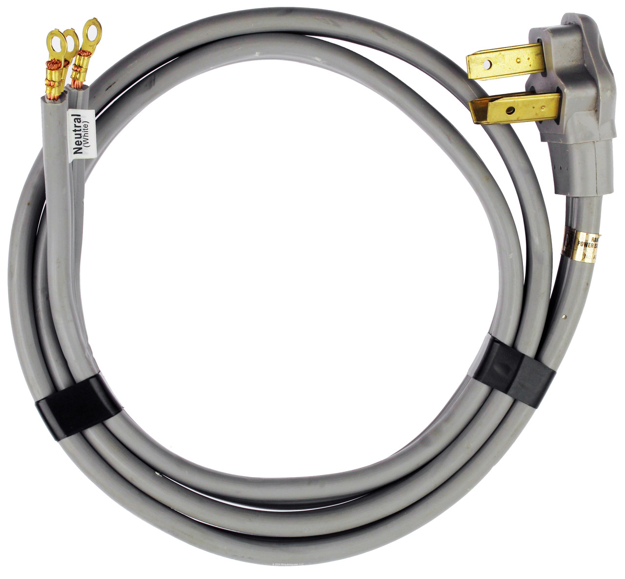 Dryer / Range 6 Foot Power Cord 3 Prong 50A 